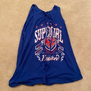 supergirl tank medium (junior)